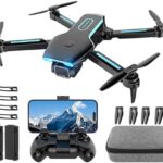 Bokigibi Drone with 1080P HD FPV Camera, RC Airplane Quadcopter with Headless,3D Flips, One Key Start, Philosophize/Gravity Retain an eye on, Velocity Adjustment, 2 Batteries, Foldable Drone for Teenagers, Learners