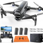 Holy Stone HS600 Drones with Camera for Adults 4K, FAA Distant ID Compliant, 2-Axis Gimbal & EIS Anti Shake, 3 Batteries 84-Min Flight Time, 10000 FT Vary Transmission, 4K/30FPS, Drone Landing Pad