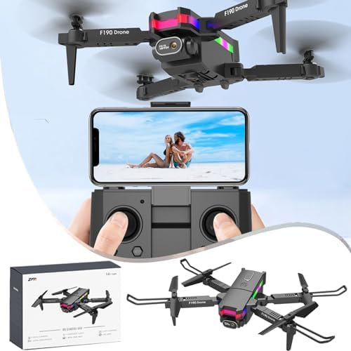 Aerial Pictures Drone with Camera – Foldable Drone – Versatile Quadcopter with Altitude Preserve, Headless Mode – Some distance off Preserve an eye on Drone for Adults – 4K Camera Drone – Gift