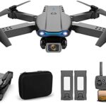 Oteeoml Drone for Childhood grownup with 4K Digicam，Faraway Alter Foldable Drone with Carrying Case，Items for Boys Girls with Altitude Aid, Headless Mode, One Key Originate Jog Adjustment Auto Hovering, 3D Flips 2 Batteries, Lengthy Patience, Dusky