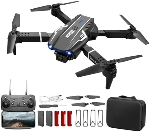 ZnLyrion Mini Drone with Digicam Twin 1080P HD for Newcomers Passion, FPV, Thermal,Prolonged Battery Life, Versatile Flight Modes, Transportable and Foldable Make RC Quadcopter, Toy Gifts for Youngsters, Adult Gifts with Two Batteries