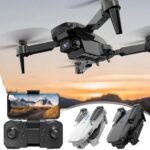 Drone with Digicam, Foldable Drones with Digicam for Adults 1080P HD, RC Quadcopter for Rookies, Early life Toy Easy to Play, Auto Fly, High-tail Adjustment, Headless Mode